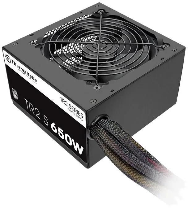 Блок питания Thermaltake TR2 S V2,  650Вт,  120мм,  черный, retail [ps-trs-0650nnsawe-2]